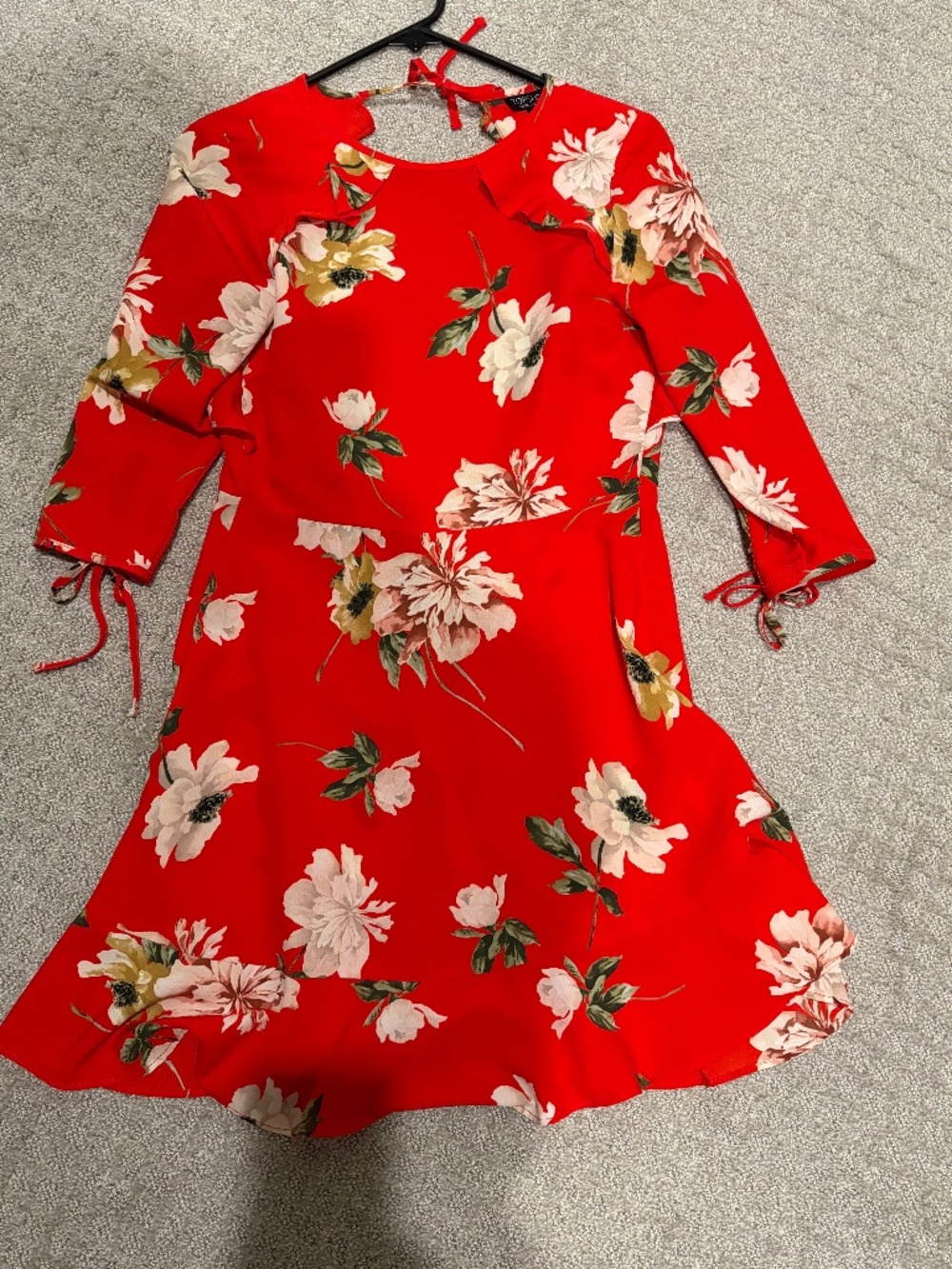 Topshop red dress